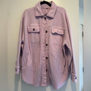 Free People Women's Lavender Shacket